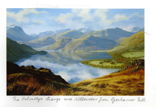 The Helvellyn Range and Ullswater from Gowbarrow Fell