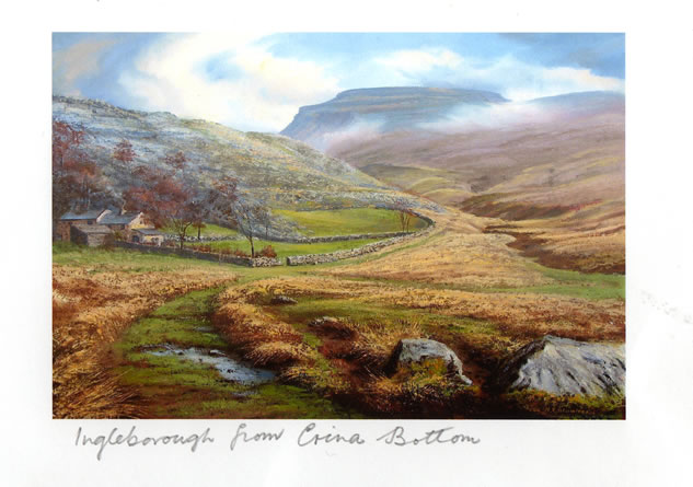 Ingleborough from Crina Bottom Painting