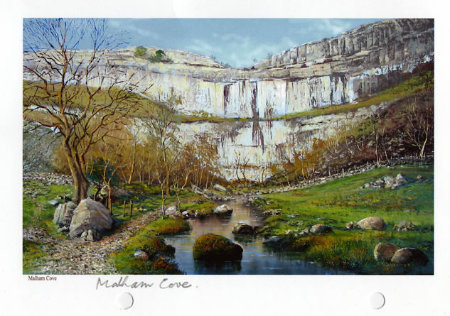 malham cove, North Yorkshire  painting 