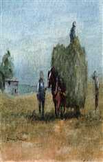 Horse and Cart Painting