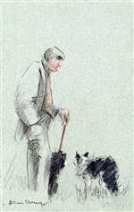 Farmer and dogs