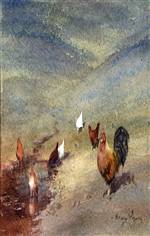 Hens Painting 