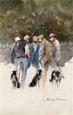 Gossiping Farmers Painting