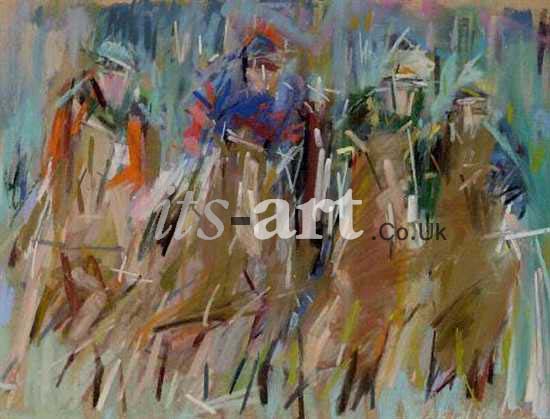 Horse Race Painting