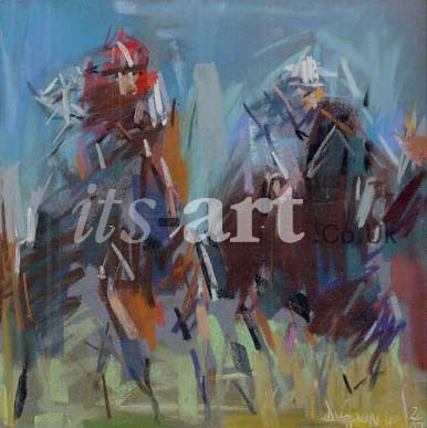 Horse Race Painting