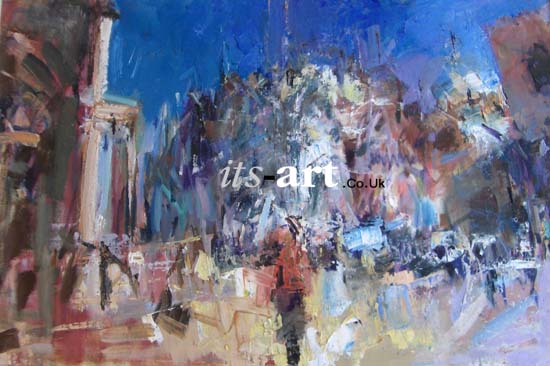 Venice St Marks Square Oil Painting