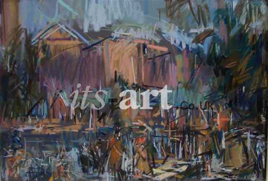 The Boathouse Saltaire Painting
