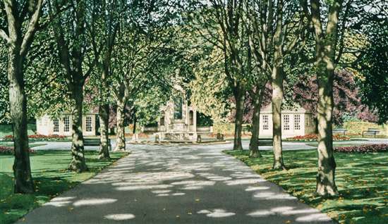 Memorial Gardens Ilkley Painting by Jeremy Storr