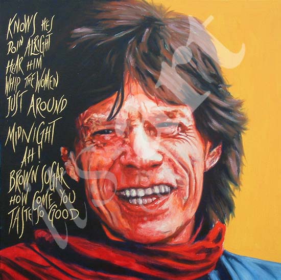 Mike Jagger Painting