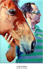 Horse and owner Painting